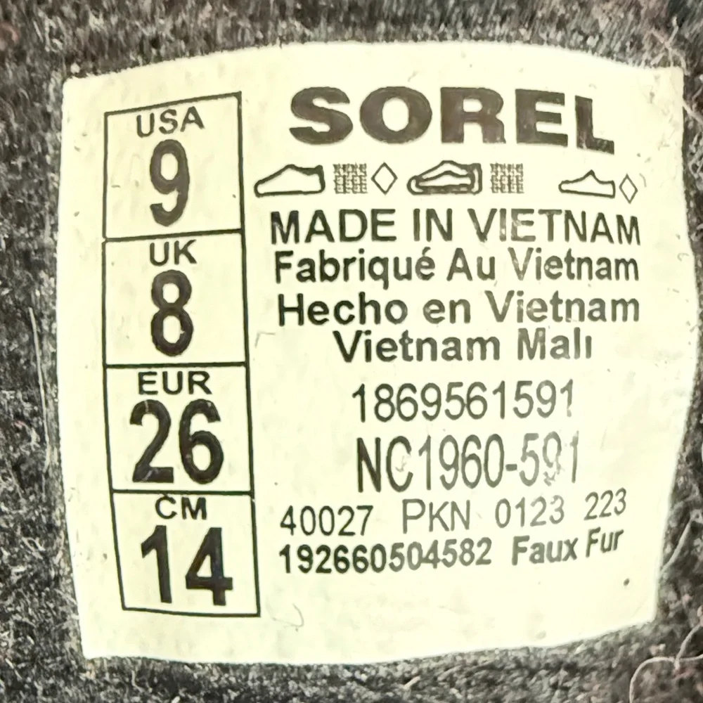 Sorel Navy and Red Kids' Insulated Winter Boots